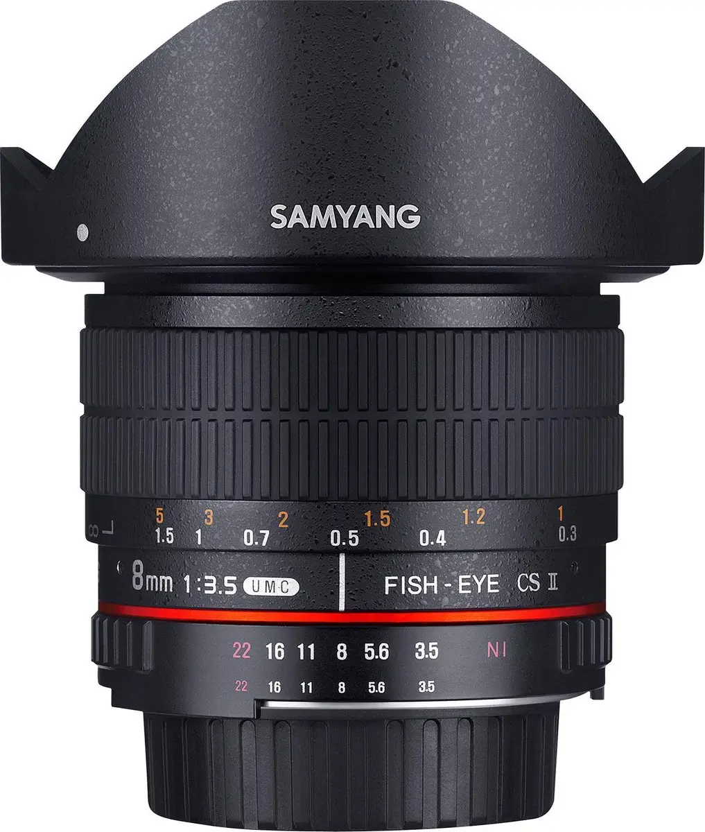 Samyang 8mm F3.5 CSII Fisheye - Fujifilm X - 58mm