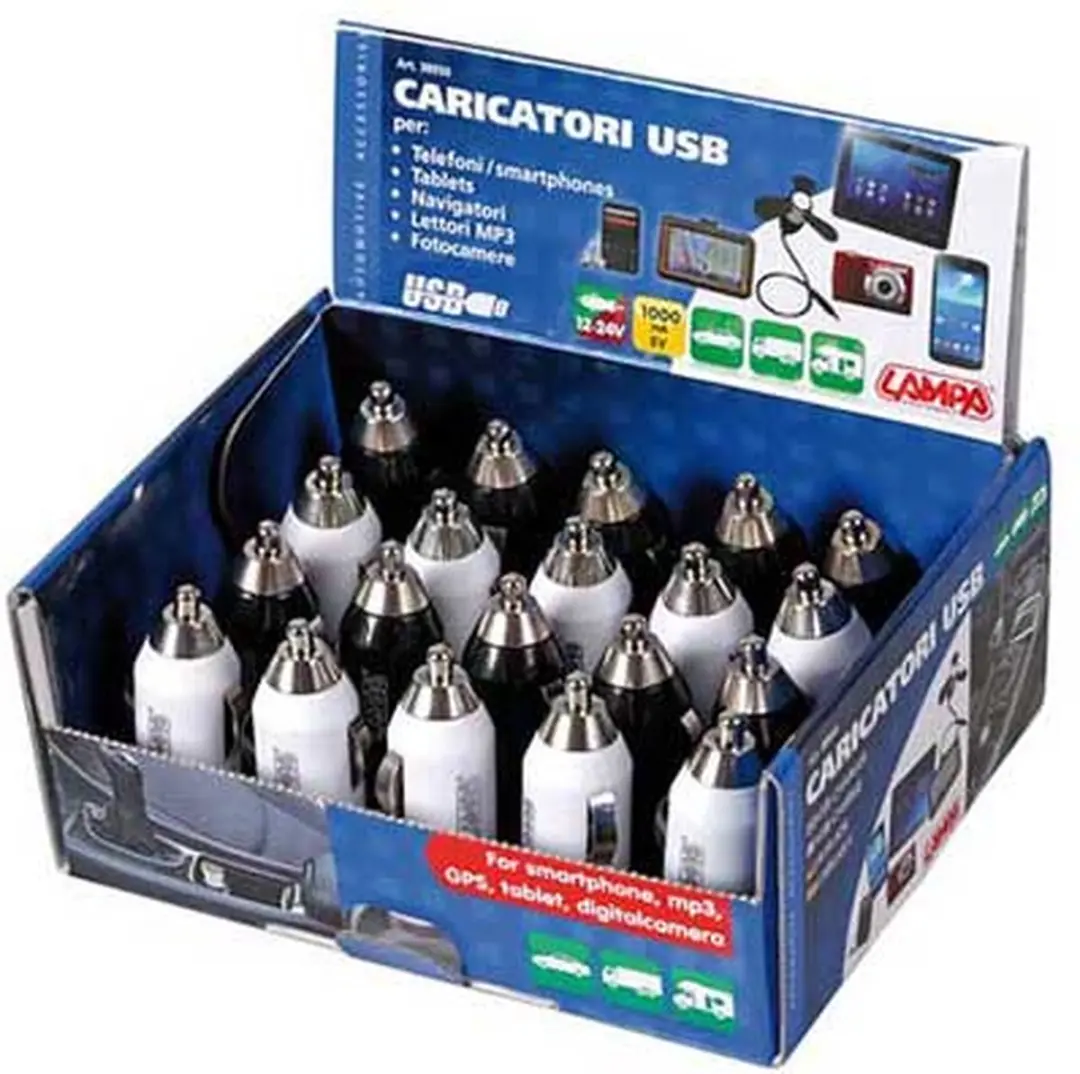 Lampa 38950 Oplader Universeel - 1x USB - 20 Stuks