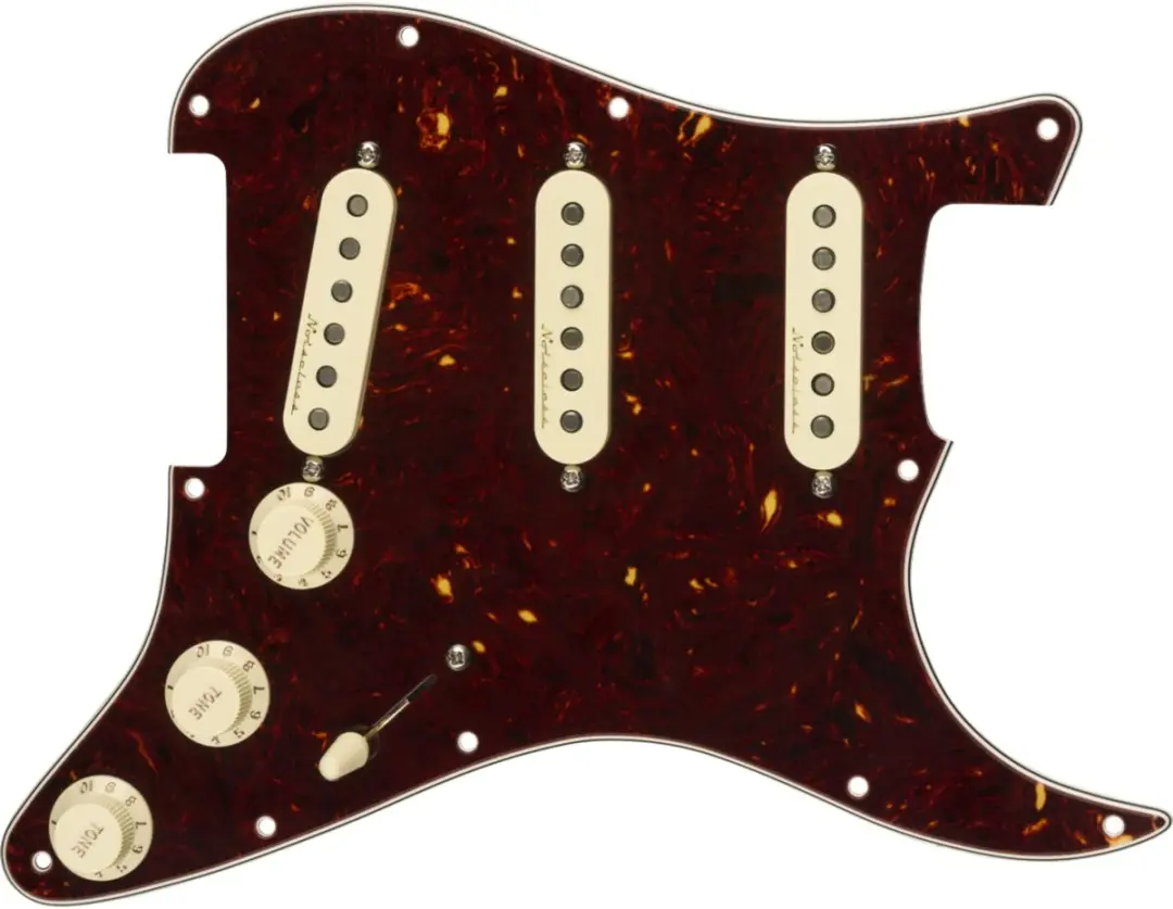 Fender Pre-Wired Strat Pickguard Vintage Noiseless SSS - Tortoise Shell