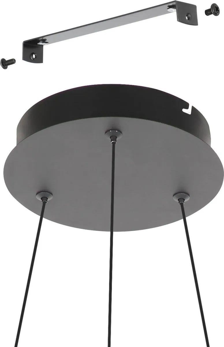 Eglo Ruotale Hanglamp Ø55cm - Zwart/Wit