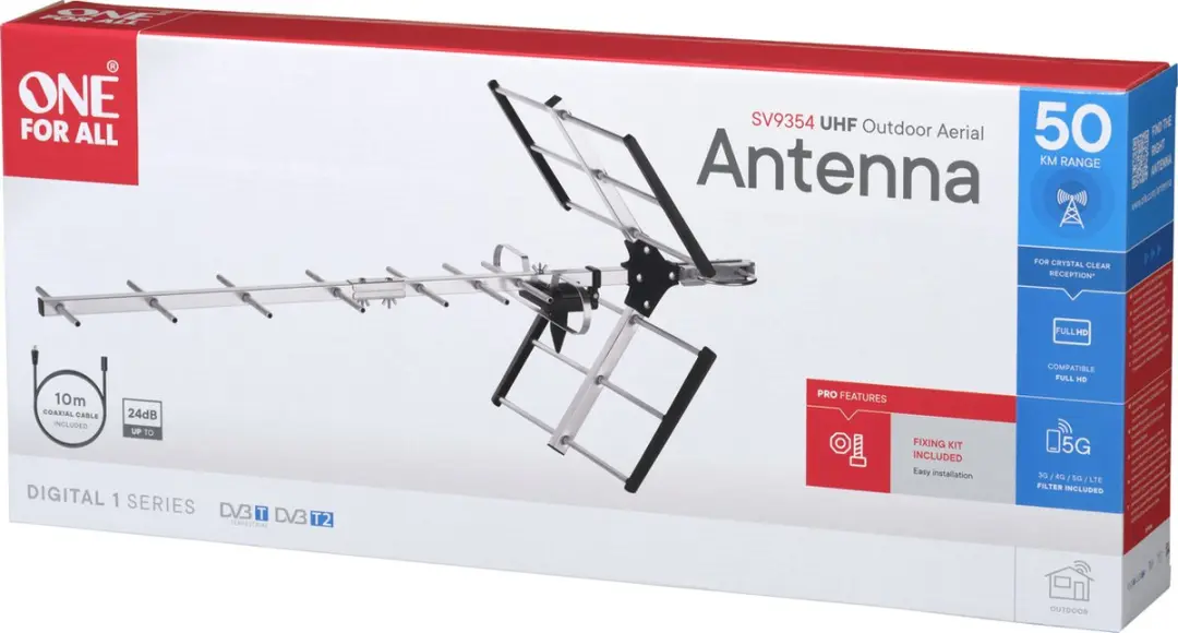 One For All Professional Outdoor SV 9354 TV-antenne - Zwart