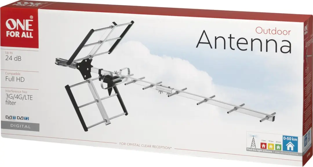 One For All Professional Outdoor SV 9354 TV-antenne - Zwart