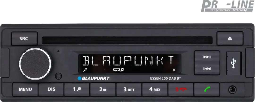 Blaupunkt Essen 200 DAB BT Autoradio - Enkel DIN - 50W - Zwart - afbeelding 6 van 6