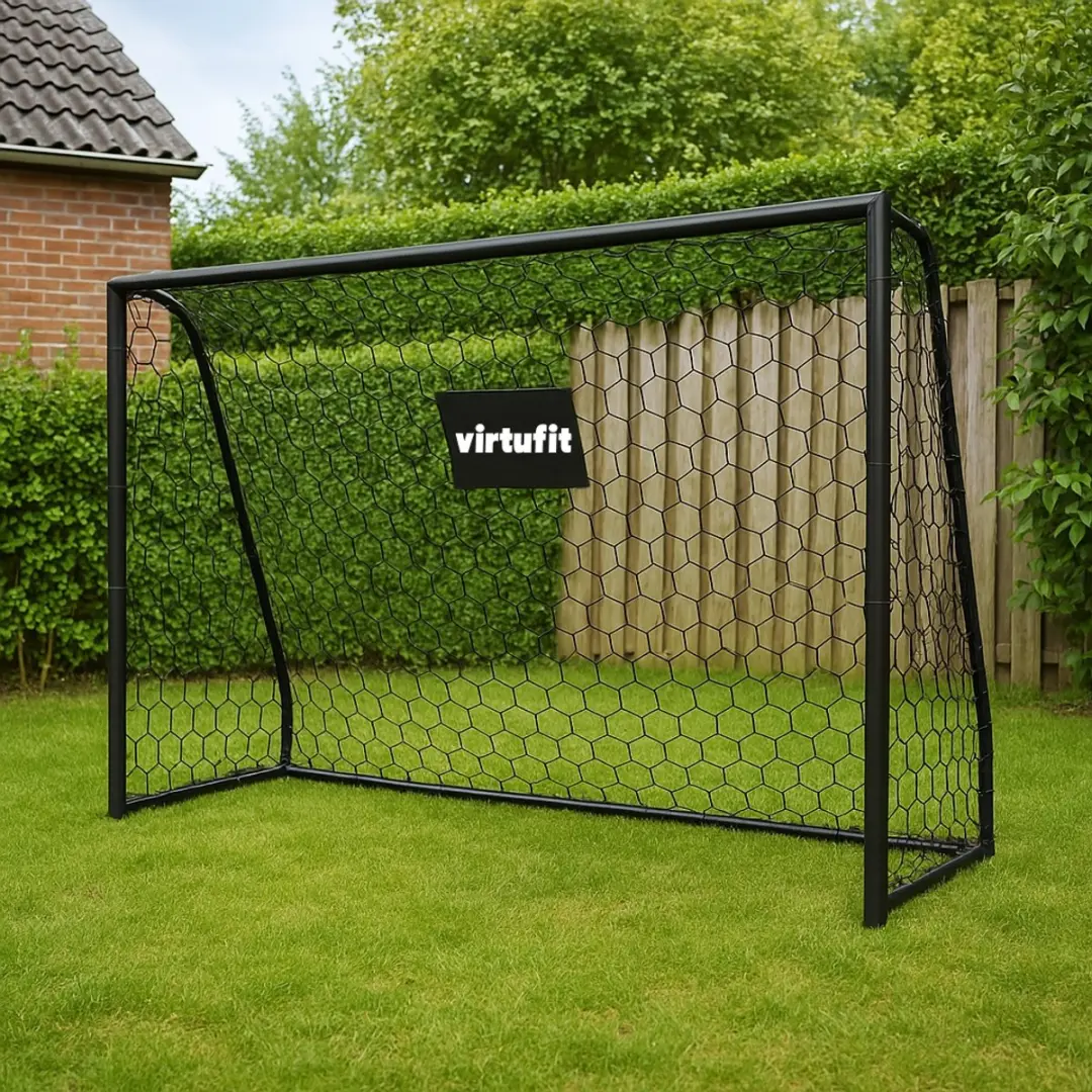 Virtufit Voetbaldoel Premium 240x160cm - Zwart