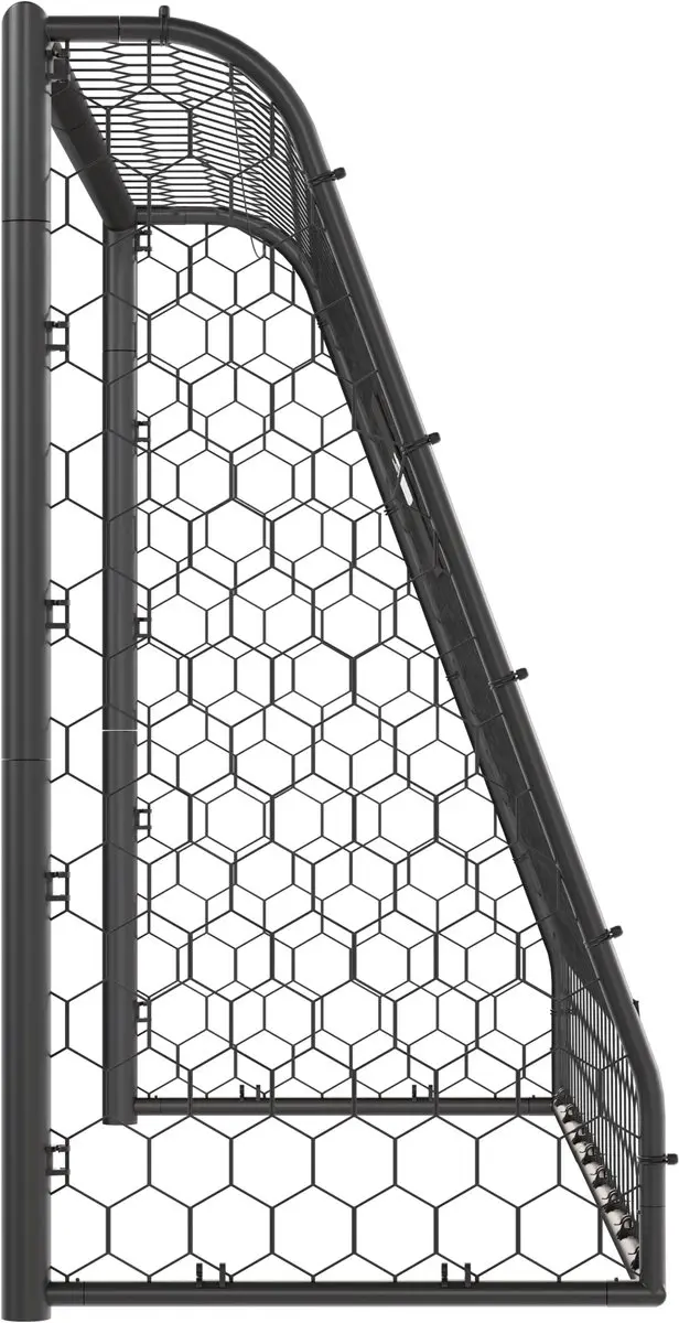 Virtufit Voetbaldoel Premium 240x160cm - Zwart - afbeelding 6 van 6