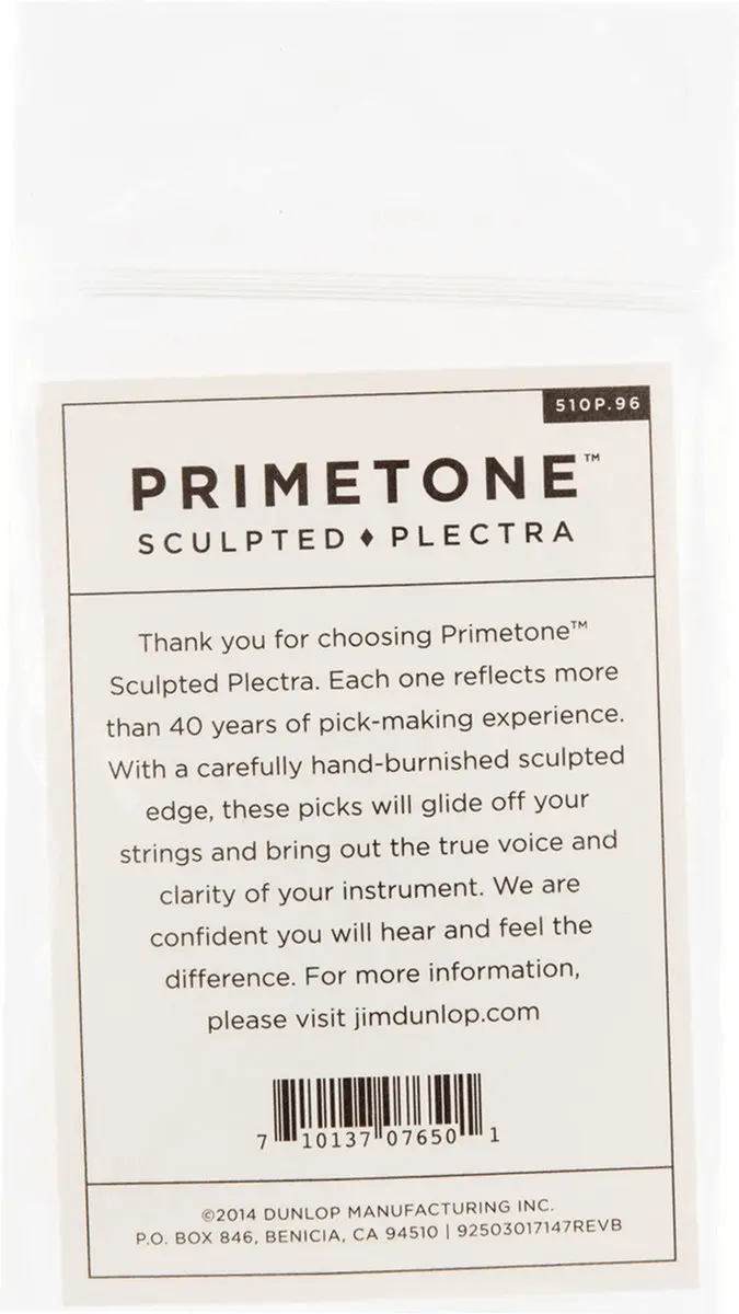 Dunlop 510P.96 Primetone Plectrumset - 0,96mm - 3 Stuks