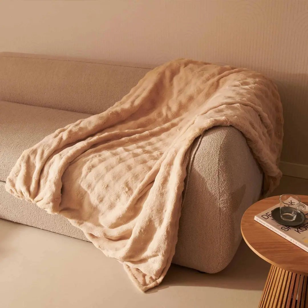Duux Yentl Bubble DXOB11 Elektrisch Warmtedeken 200x200cm - 9 standen - Beige - afbeelding 6 van 6