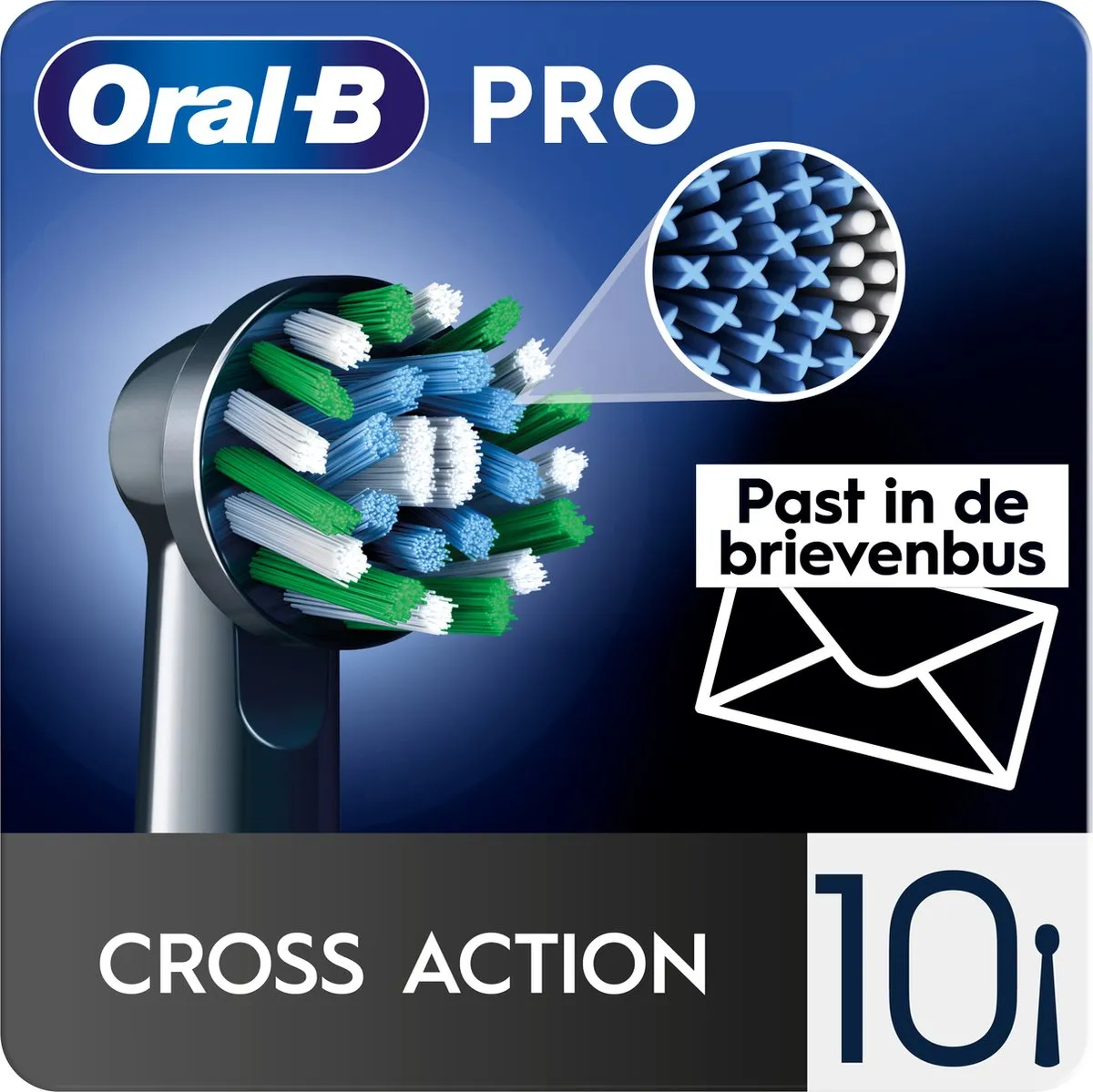Oral-B Cross Action Pro Opzetborstels 10 Stuks