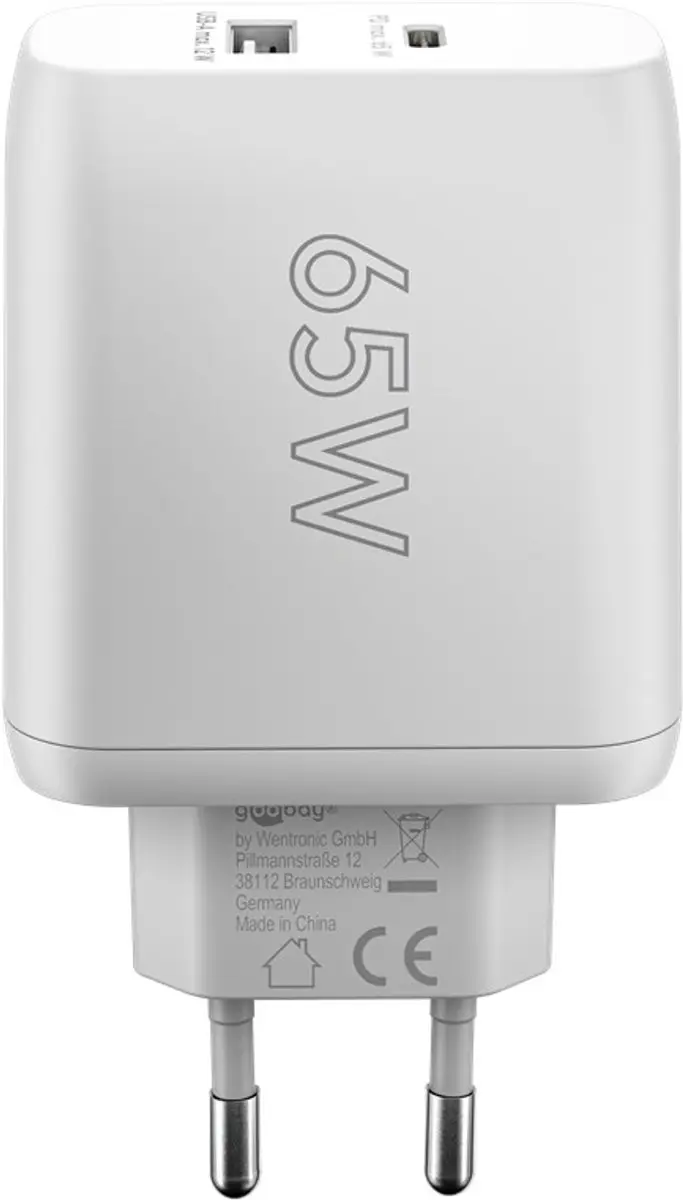 Goobay 65410 Universele USB-C Oplader 65W - Wit