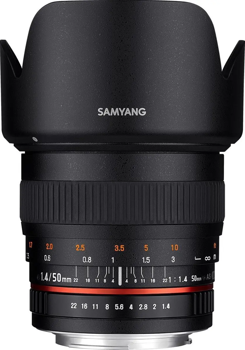 Samyang 50mm F1.4 AS UMC SLR Lens - Zwart