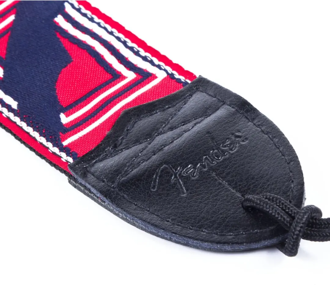 Fender Gitaarband Monogram 2 inch Rood/Wit/Blauw - afbeelding 6 van 6