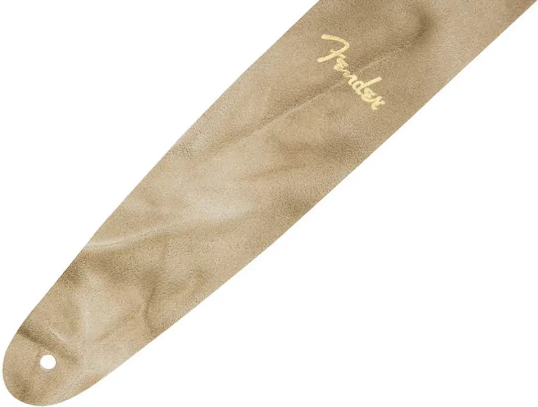 Fender Tie Dye Leren Gitaarband - Natuurlijk