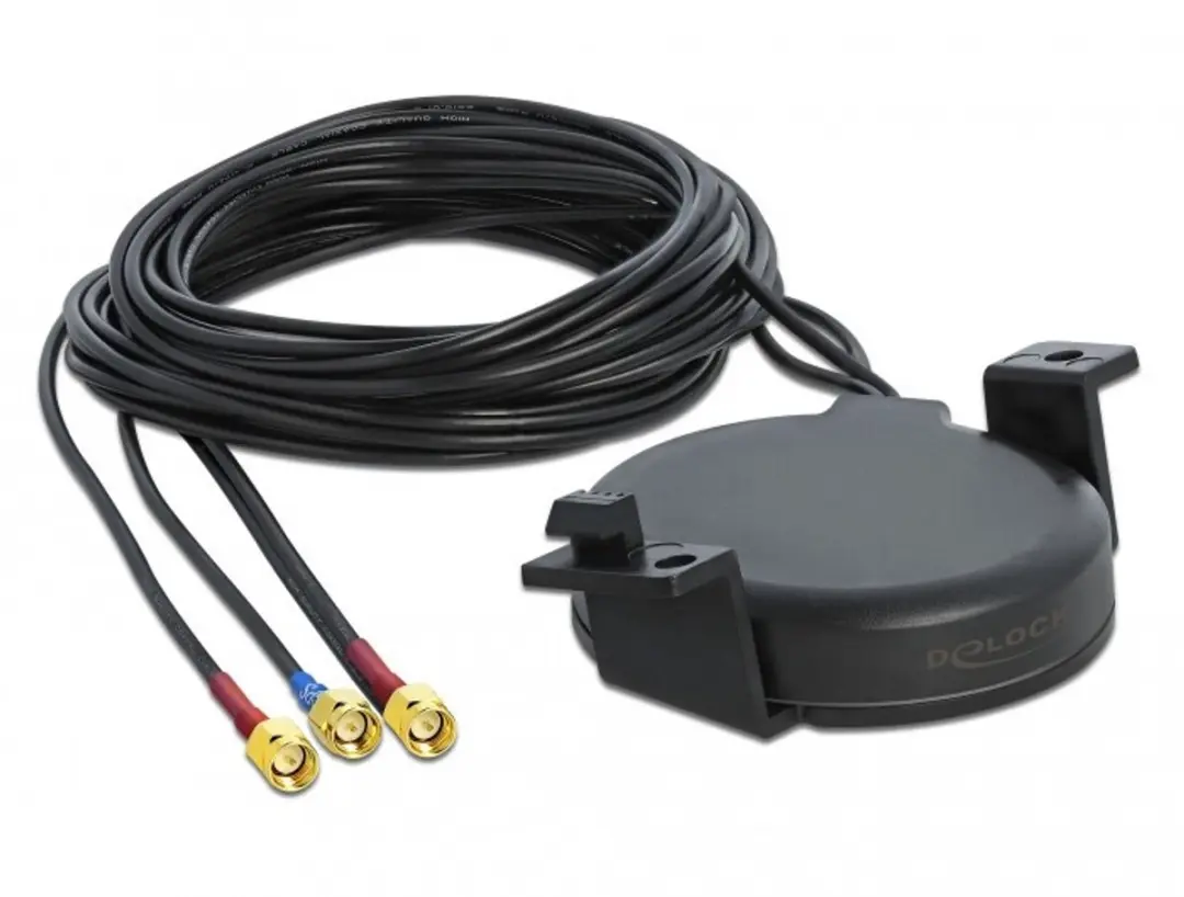 Delock Multiband Antenne LTE-MIMO GALILEO GPS 3x SMA
