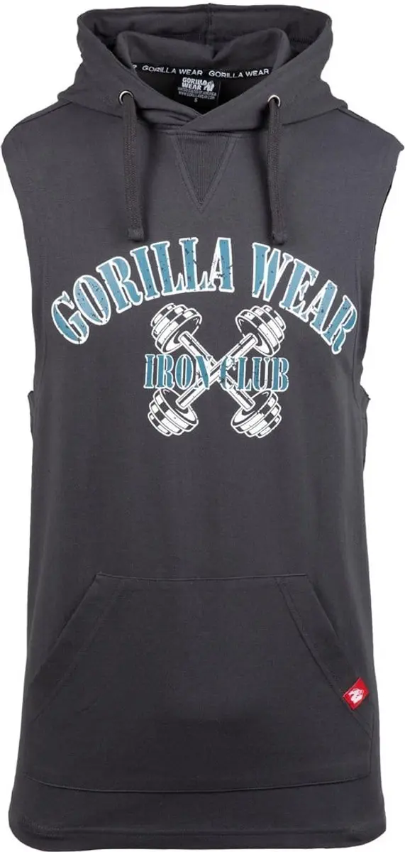 Gorilla Wear Chico Mouwloos T-shirt - Donkergrijs M - afbeelding 6 van 6