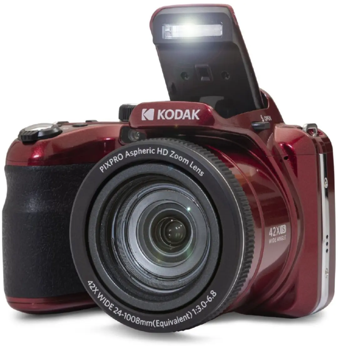 Kodak Pixpro AZ425 Compactcamera - Rood - 32GB + Tas - afbeelding 6 van 6