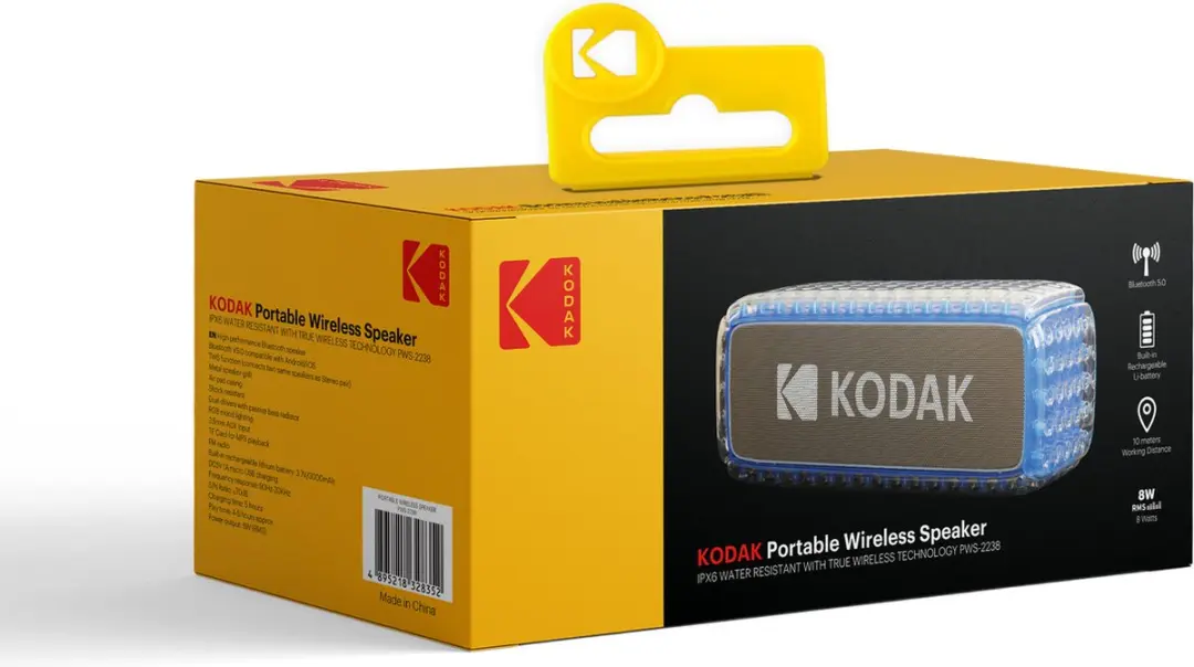 Kodak PWS-2238 Bluetooth Speaker - 8W - Blauw