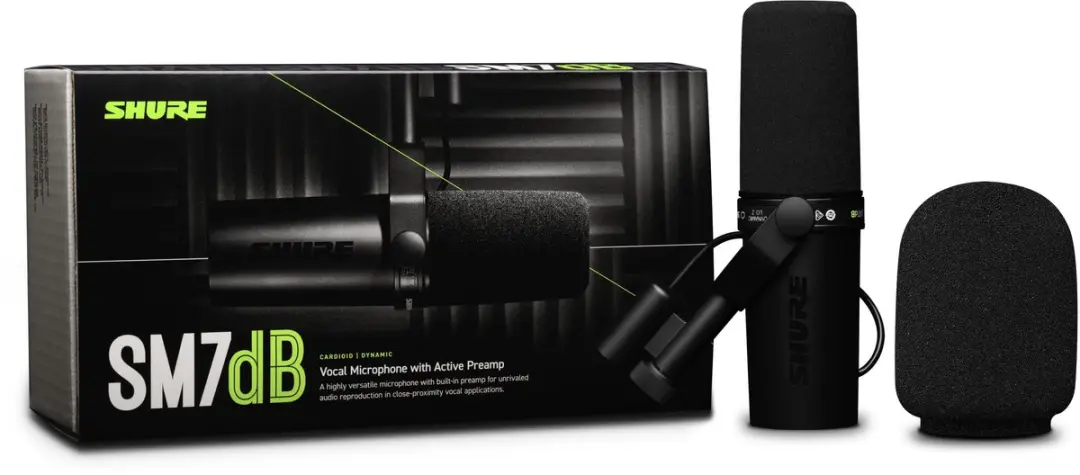 Shure SM7dB Dynamische Studio Microfoon - Zwart