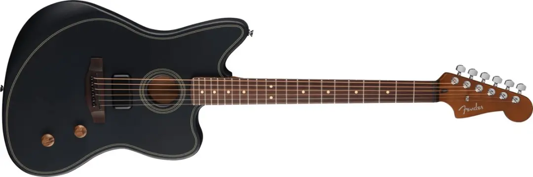 Fender Acoustasonic Standard Jazzmaster - Zwart