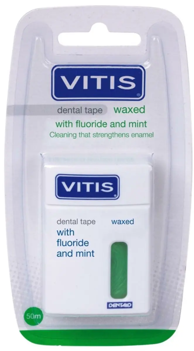 Vitis Waxed Dental Tape Fluoride & Mint