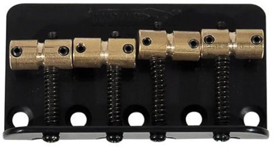 Wilkinson BB-WBBC-B Brugstaartstuk Jocker/Puncher Bass - 6-snarig - Messing zadels - Zwart