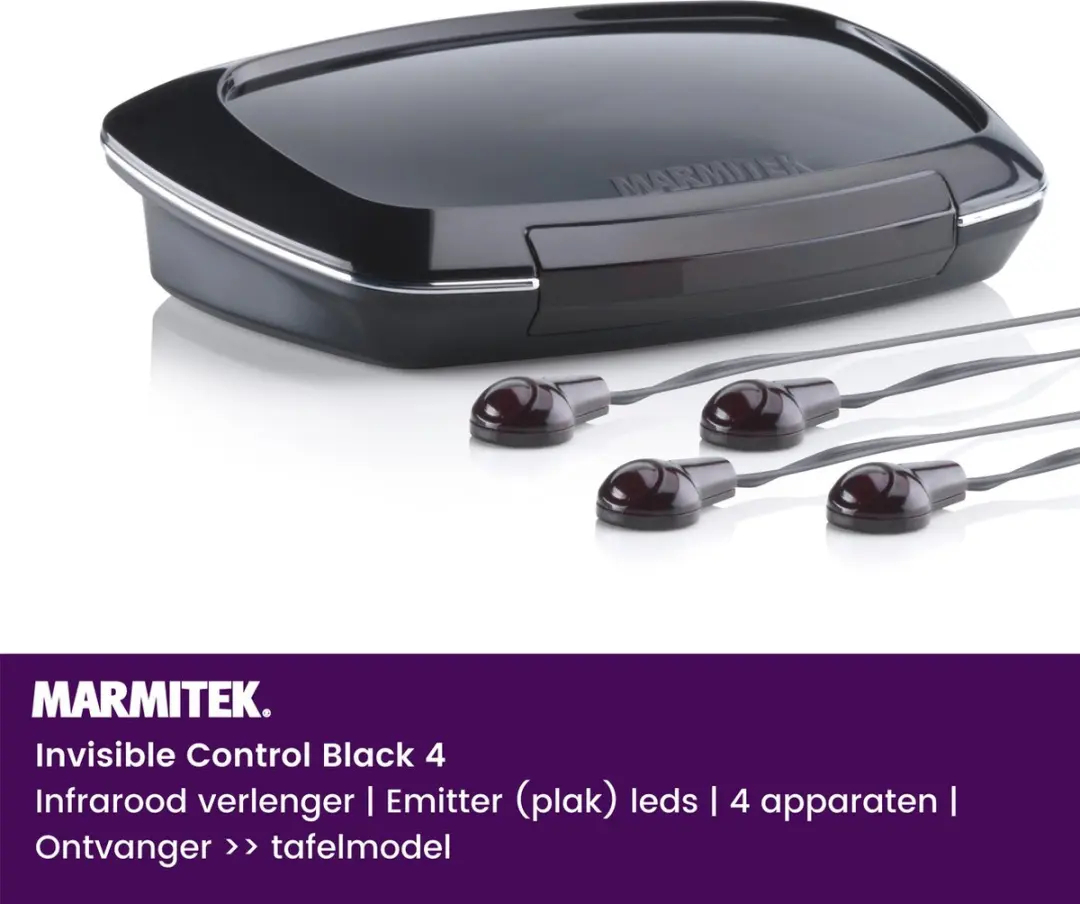 Marmitek Invisible Control Black 4 IR Extender - 4 Apparaten