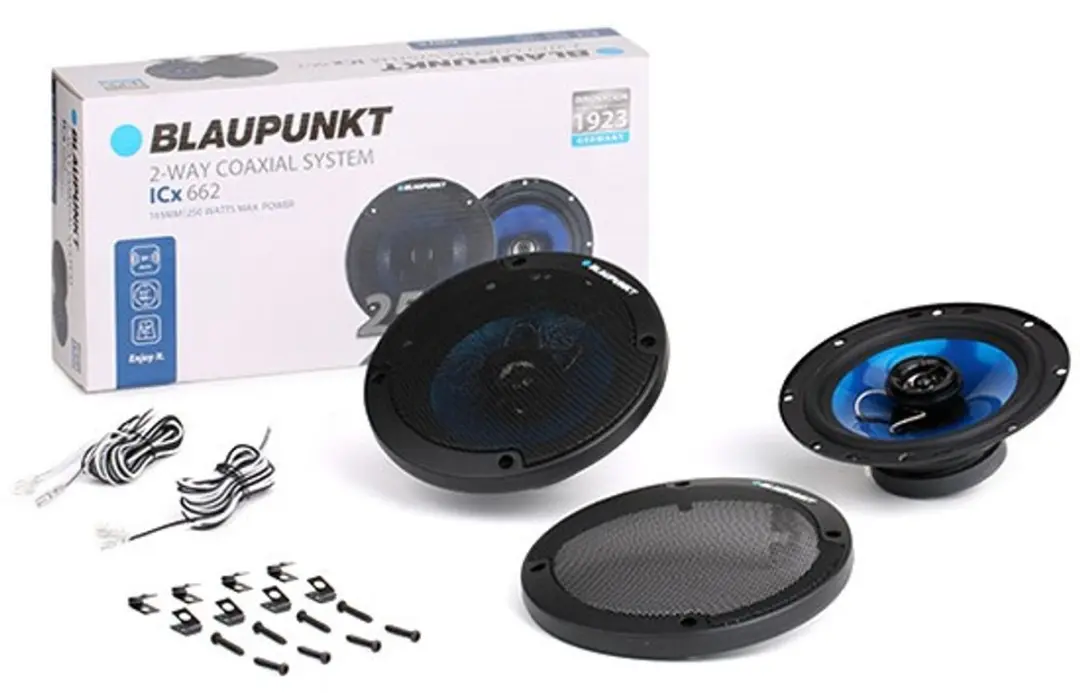 Blaupunkt ICX 663 16,5cm 3-weg Triaxiale Autospeakers - 250W - 2 Stuks
