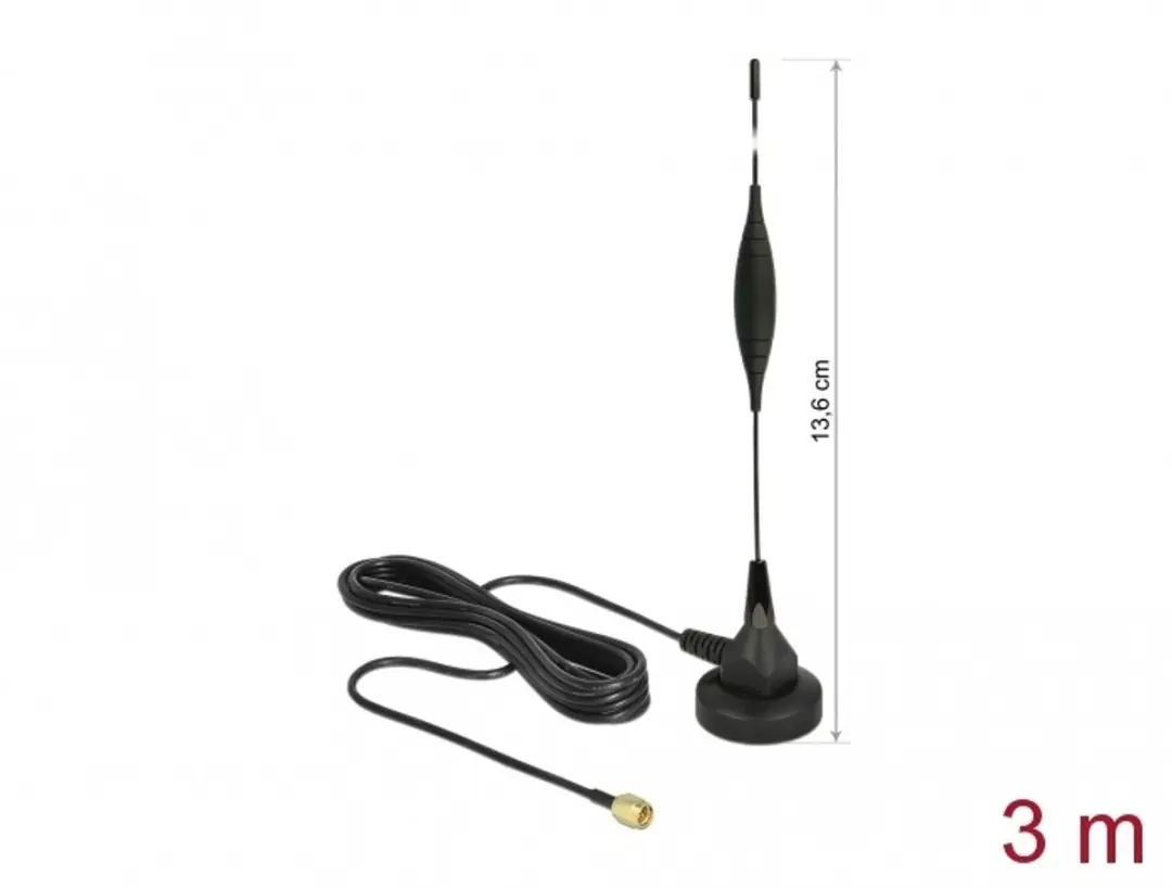 Delock GSM-antenne SMA-plug 5 dBi