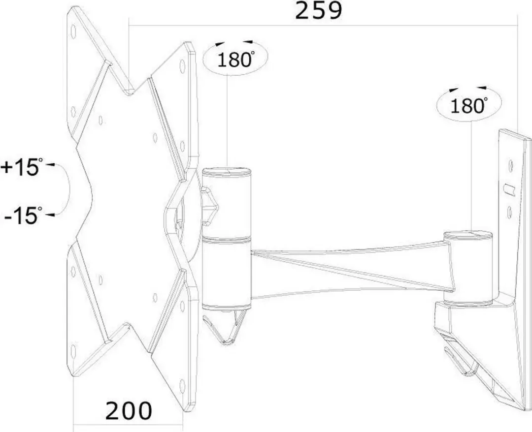 Neomounts FPMA-W825 Wandsteun 40" - VESA 100x100mm - Zwart - afbeelding 6 van 6