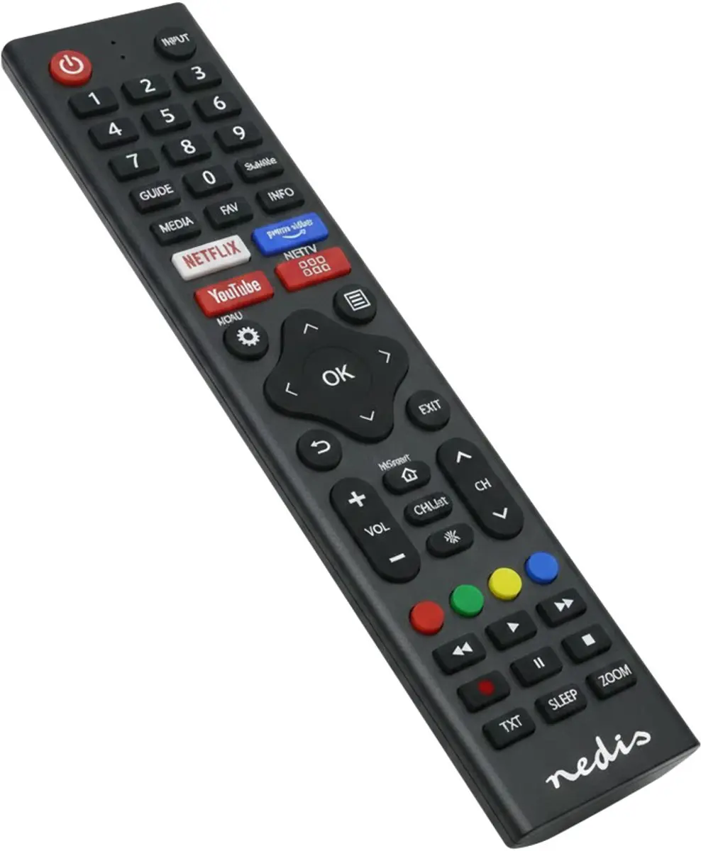 Nedis TVRC45HIBK Vervangende Afstandsbediening - Zwart