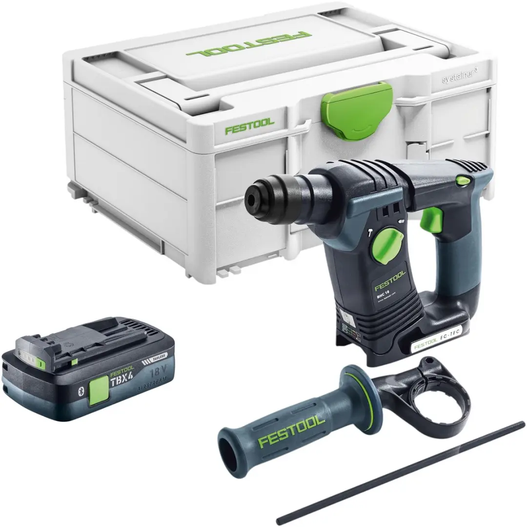 Festool BHC 18-Basic Accuklopboormachine 18V SDS Plus - 1x 4.0Ah Accu - afbeelding 6 van 6