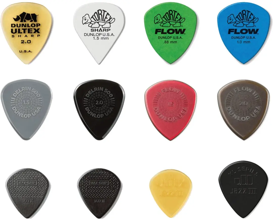 Dunlop PVP118 Shred Plectrum Variety - 12 Stuks 1.0mm-2.0mm