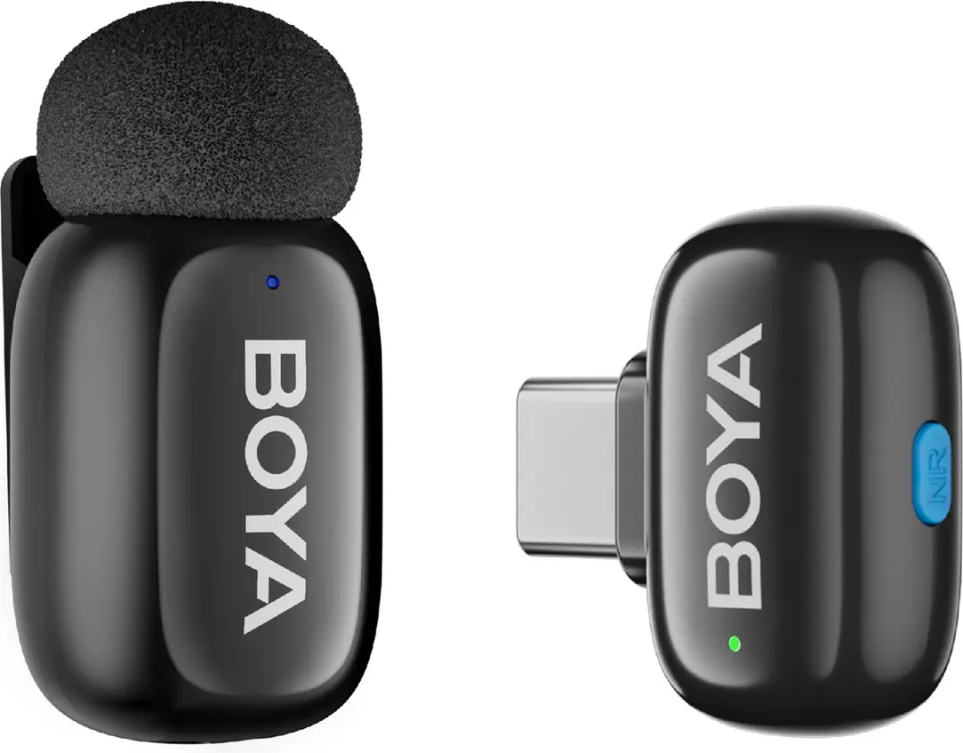 Boya Mini-12 MINI-12 2.4GHz Draadloos Microfoonsysteem - 2 Zenders + Ontvangers - Black