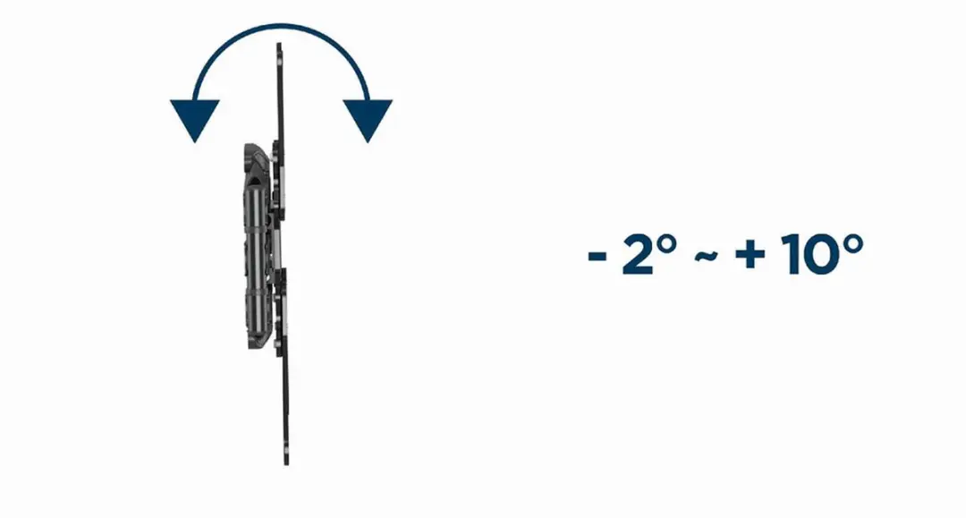 Gembird WM-60ST-01 Dubbelarm TV Muurbeugel 32-60" - 35kg - Zwart
