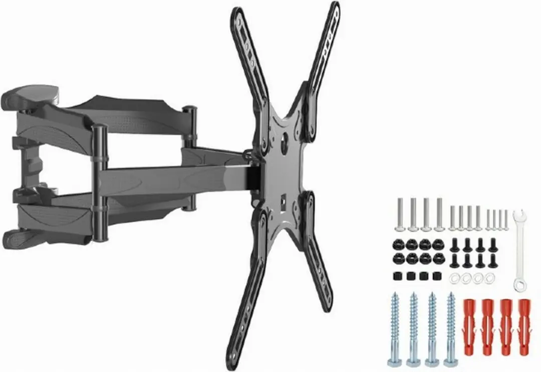 Gembird WM-60ST-01 Dubbelarm TV Muurbeugel 32-60" - 35kg - Zwart