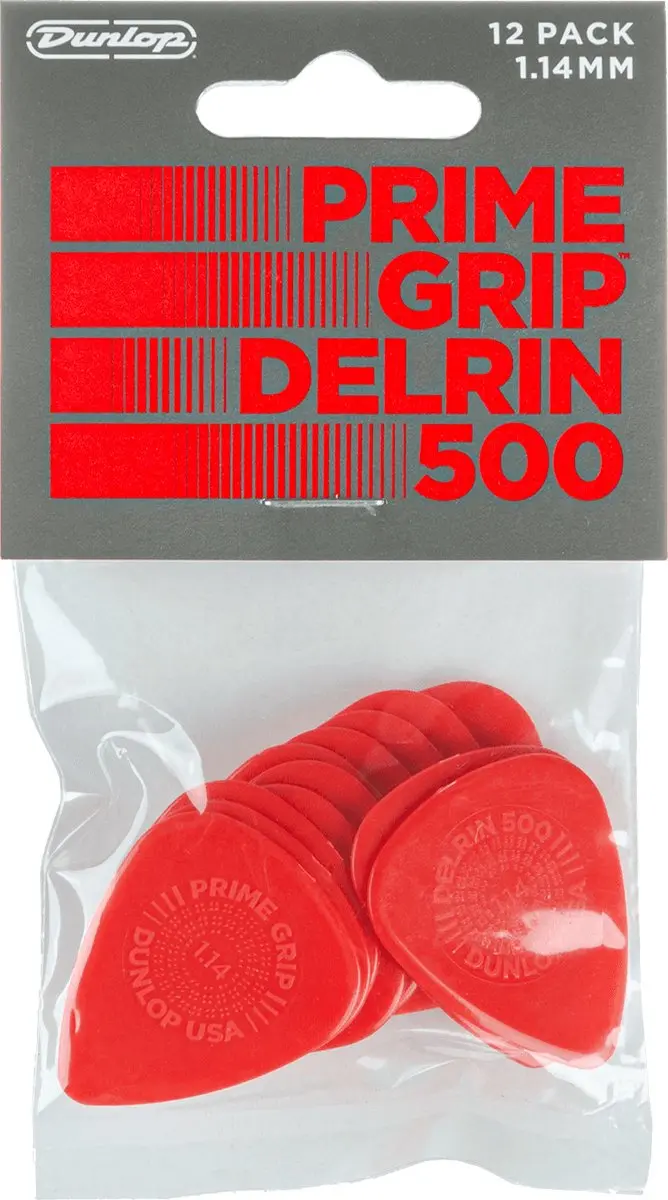 Dunlop 450P1.14 Delrin Prime Grip Plectrumset 1,14mm