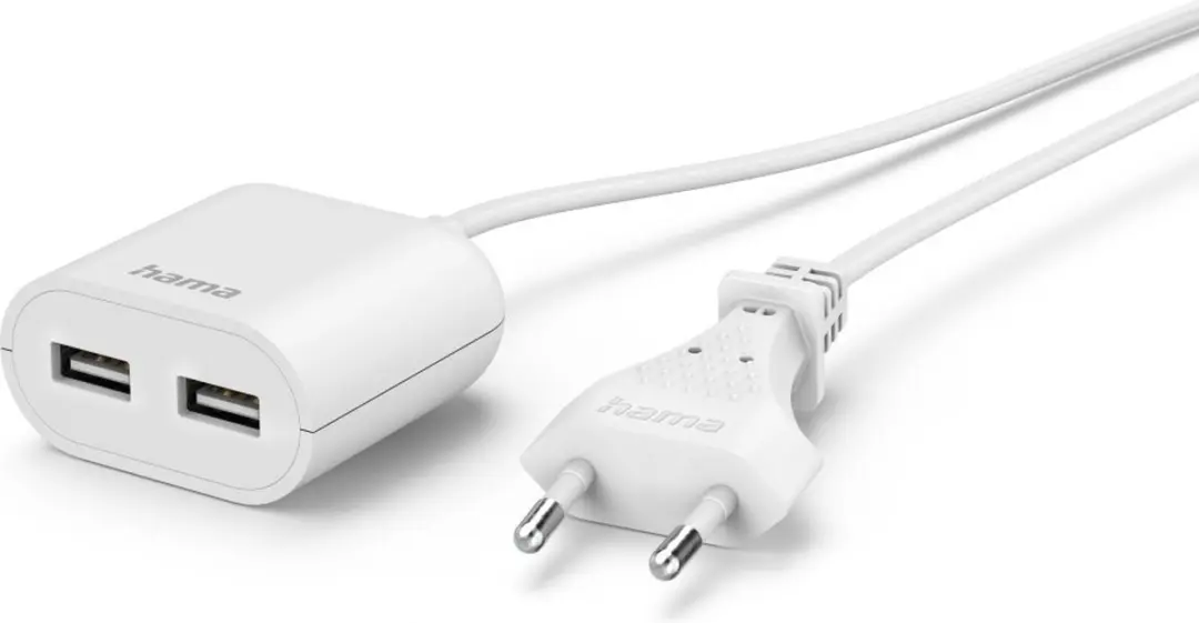 Hama USB-Netadapter 2x USB-A 2,4A