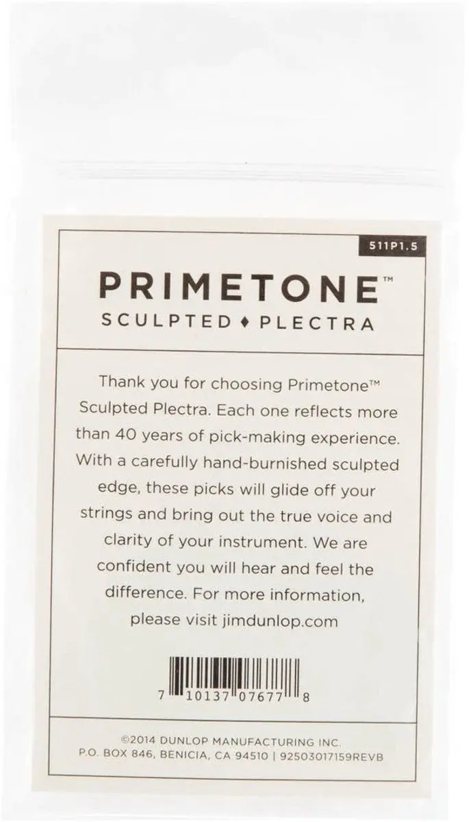Dunlop Jim Dunlop Primetone Plectrum 1.50mm - 3 Stuks