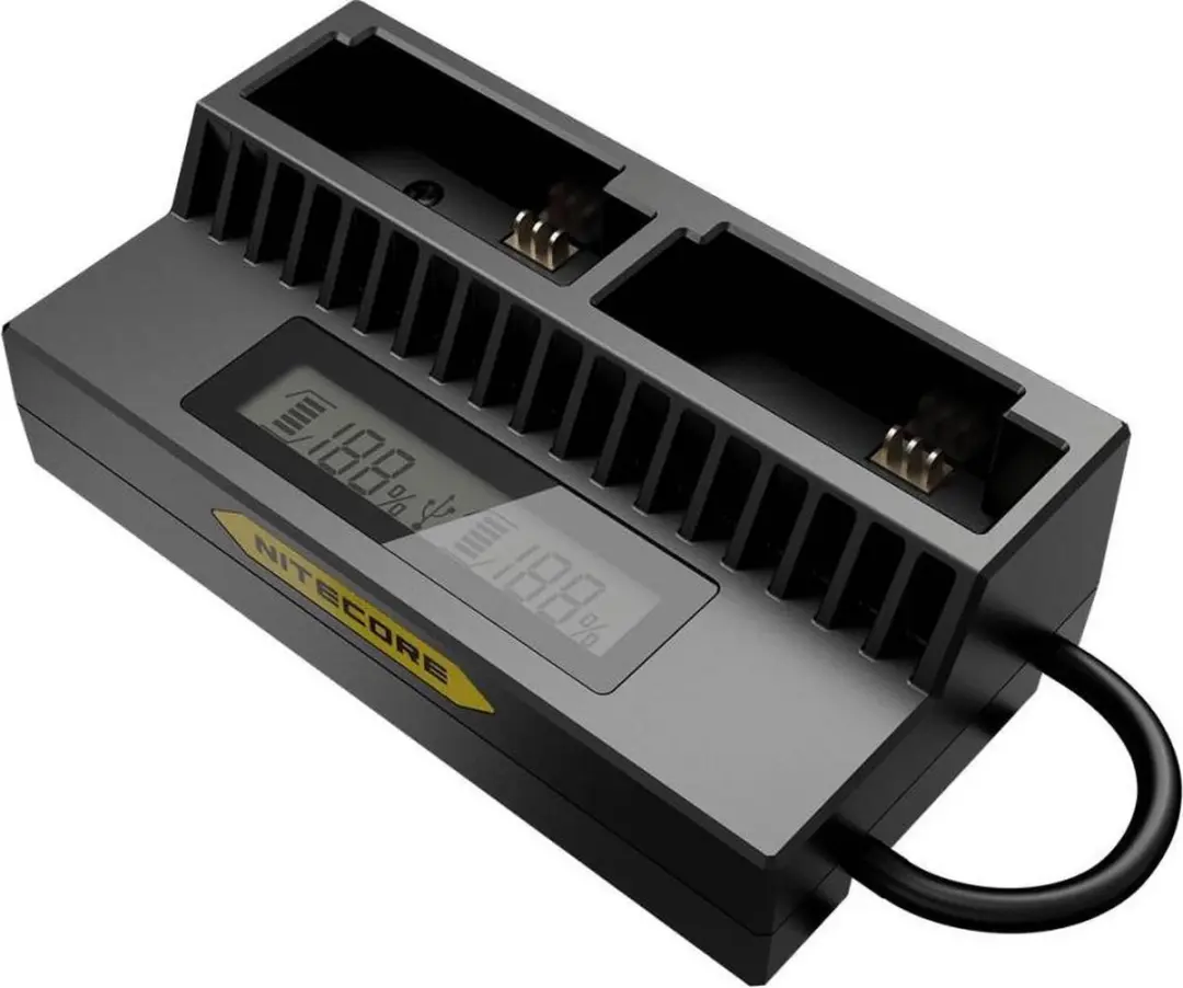 Nitecore UGP4 Camera Batterijlader - GoPro 3/4 - 2x Uitgang - Geel/Zwart