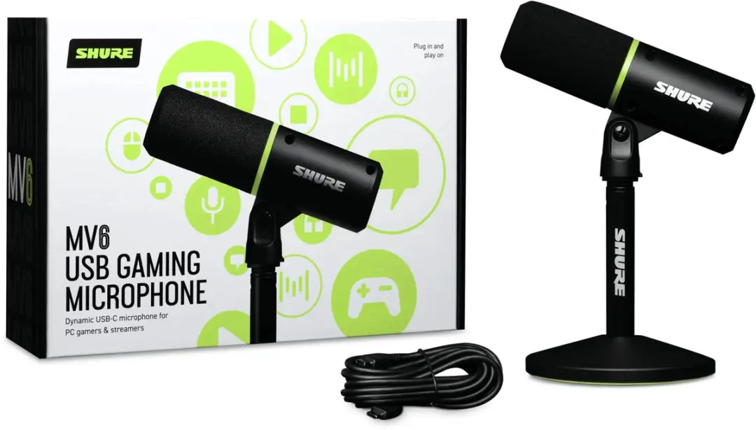 Shure MV6 Tafelmicrofoon - Zwart