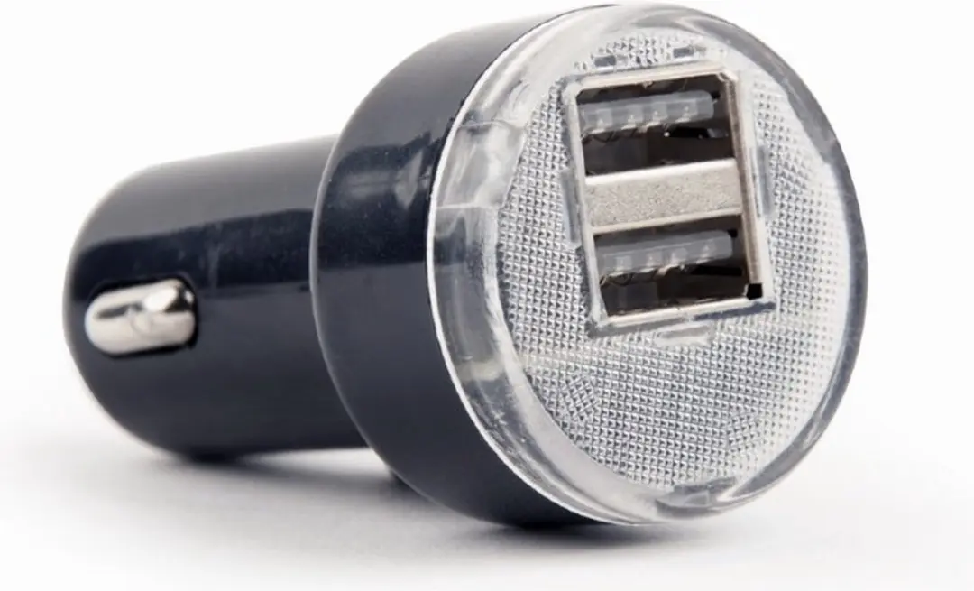 Gembird EG-U2C2A-CAR-02 USB Autolader 2x 2.1A - Zwart