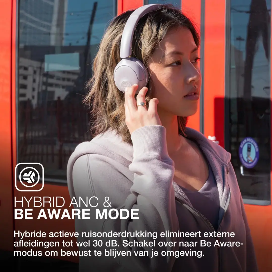 JLab Go Lux ANC IEUHBGOLUXANCRMVE93 Koptelefoon - Mauve