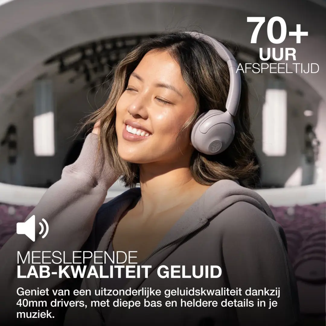 JLab Go Lux ANC IEUHBGOLUXANCRMVE93 Koptelefoon - Mauve