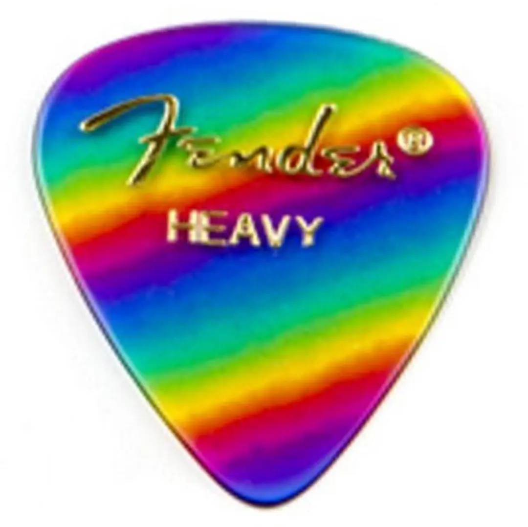 Fender 351 Rainbow Heavy Plectrum Set