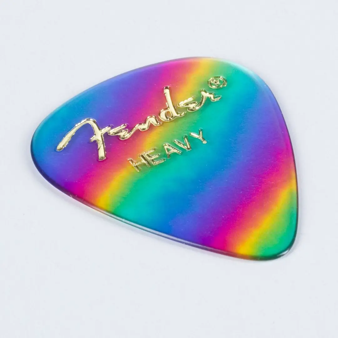 Fender 351 Rainbow Heavy Plectrum Set - 12 Stuks
