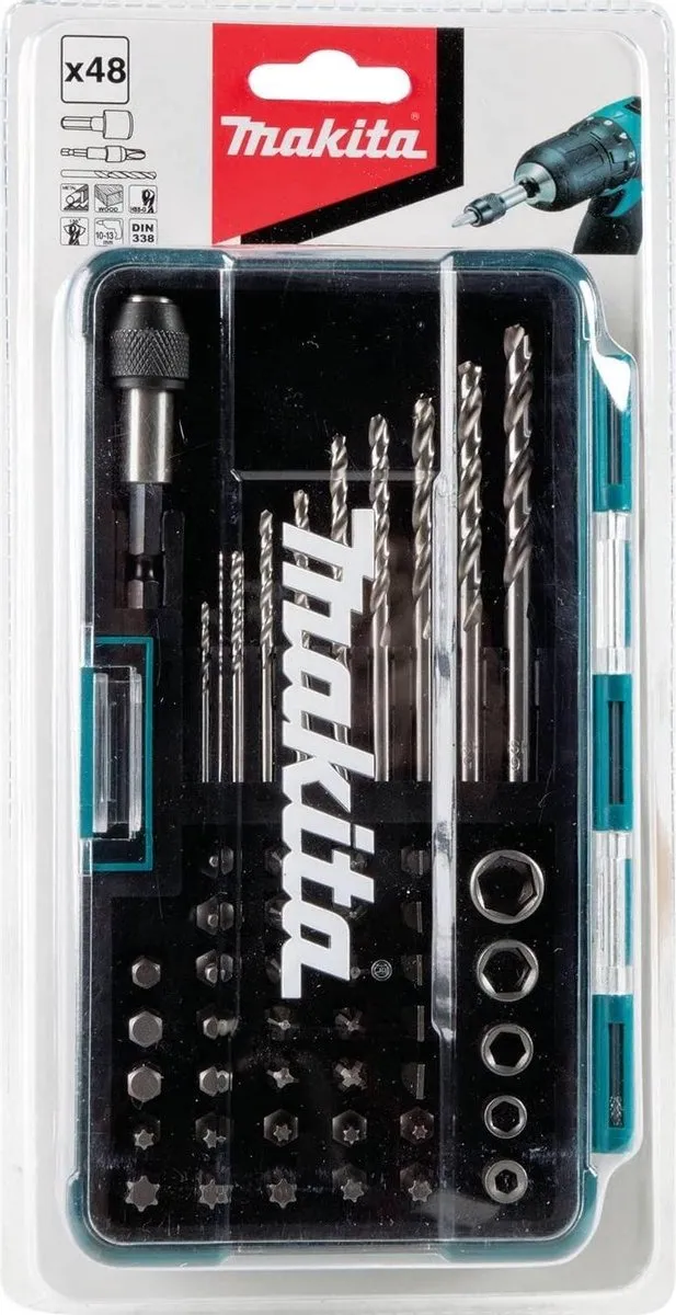 Makita B-36192 Boor- en schroefbitset 48-delig - Metaal