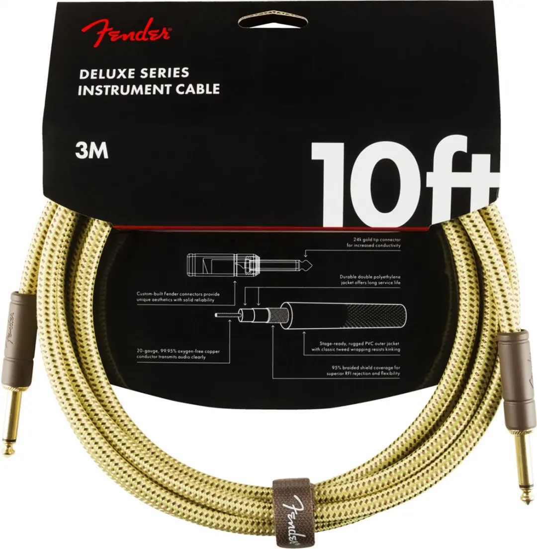 Fender Deluxe Series Instrumentenkabel 3m