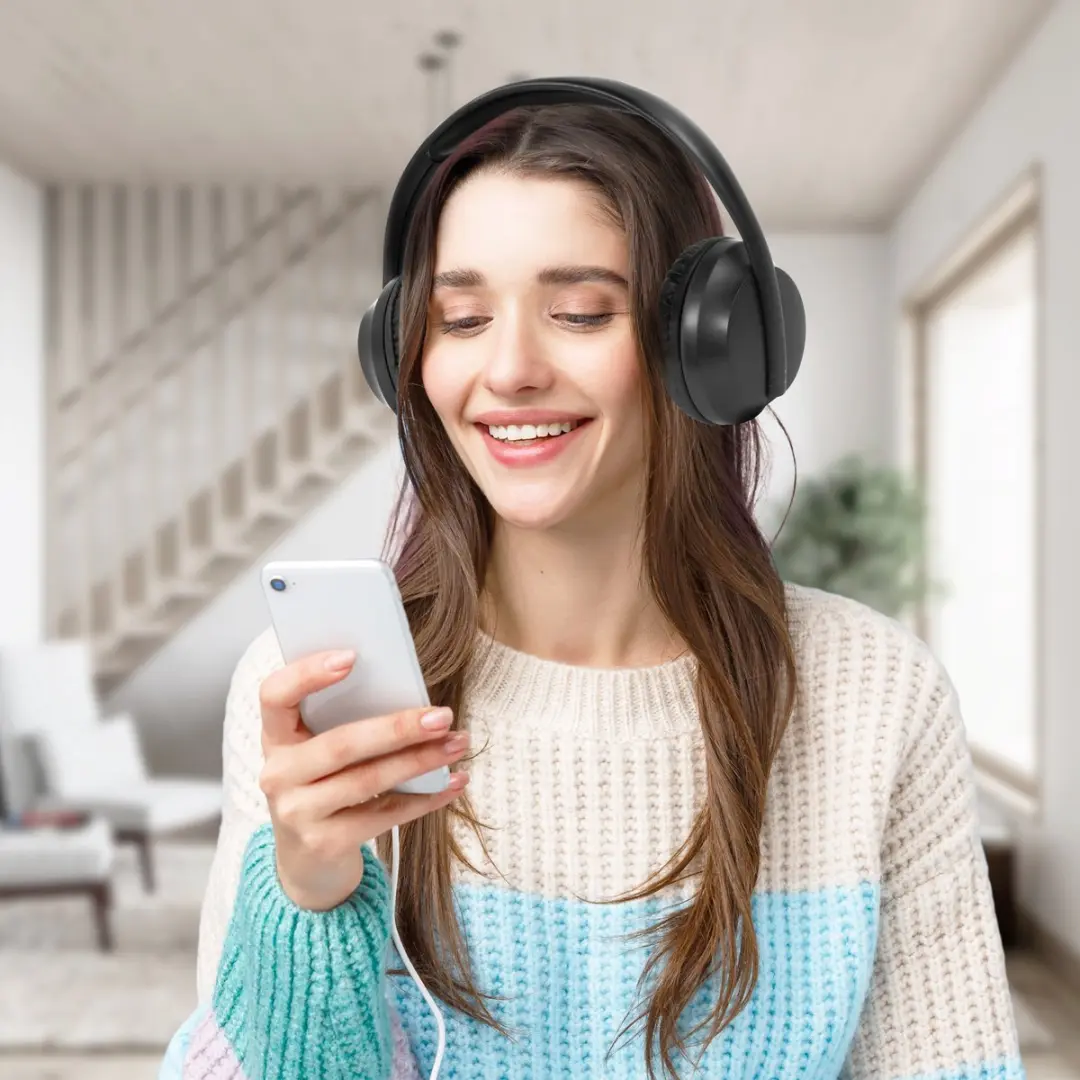 Denver BTH235B Over-Oor Bluetooth Koptelefoon - Zwart