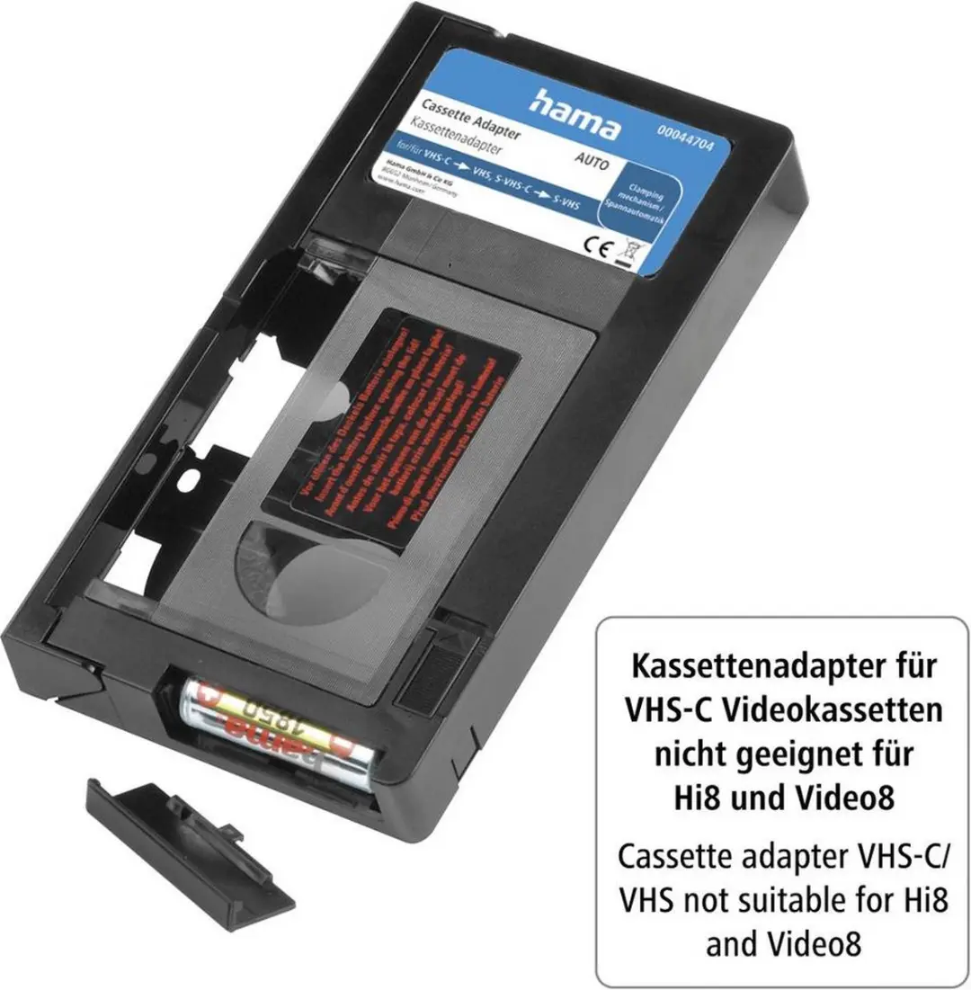 Hama Cassette-Adapter VHS-C/VHS Auto