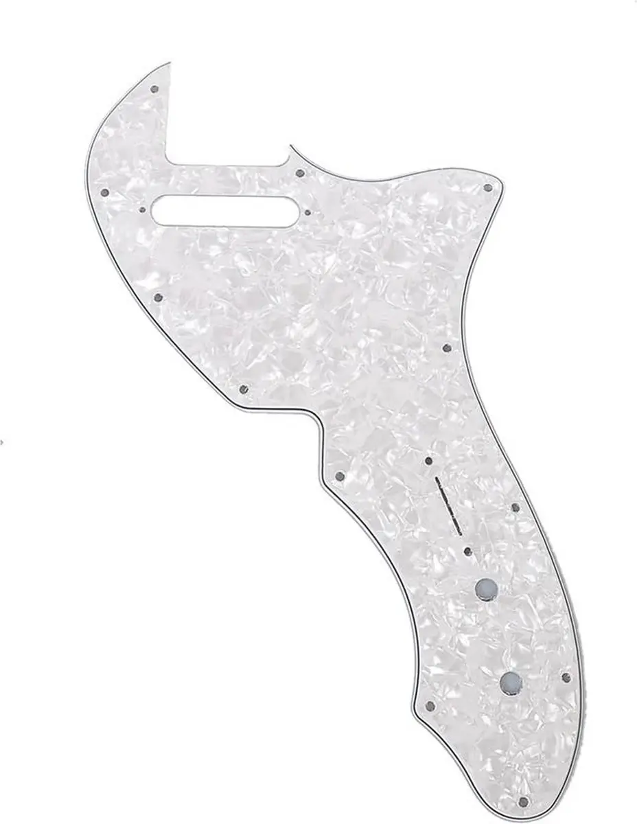 Fender '69 Telecaster Thinline Pickguard 4-ply Wit Parels