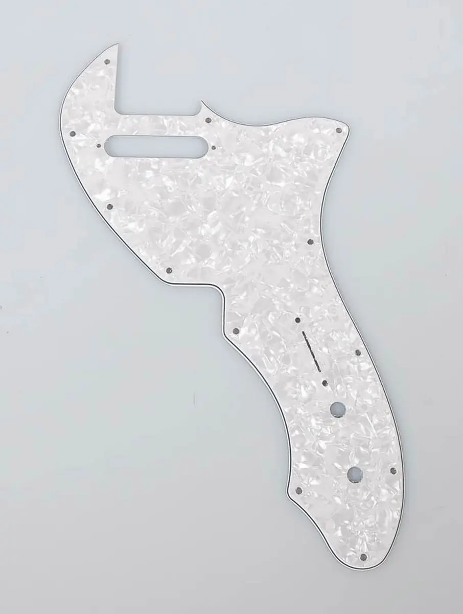 Fender '69 Telecaster Thinline Pickguard 4-ply Wit Parels